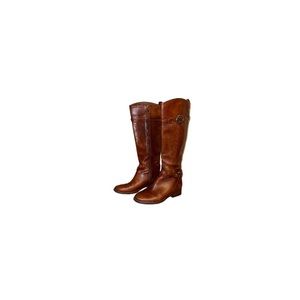 Tory Burch “Teresa” Cognac Leather Riding Boots - Women’s Size 5
